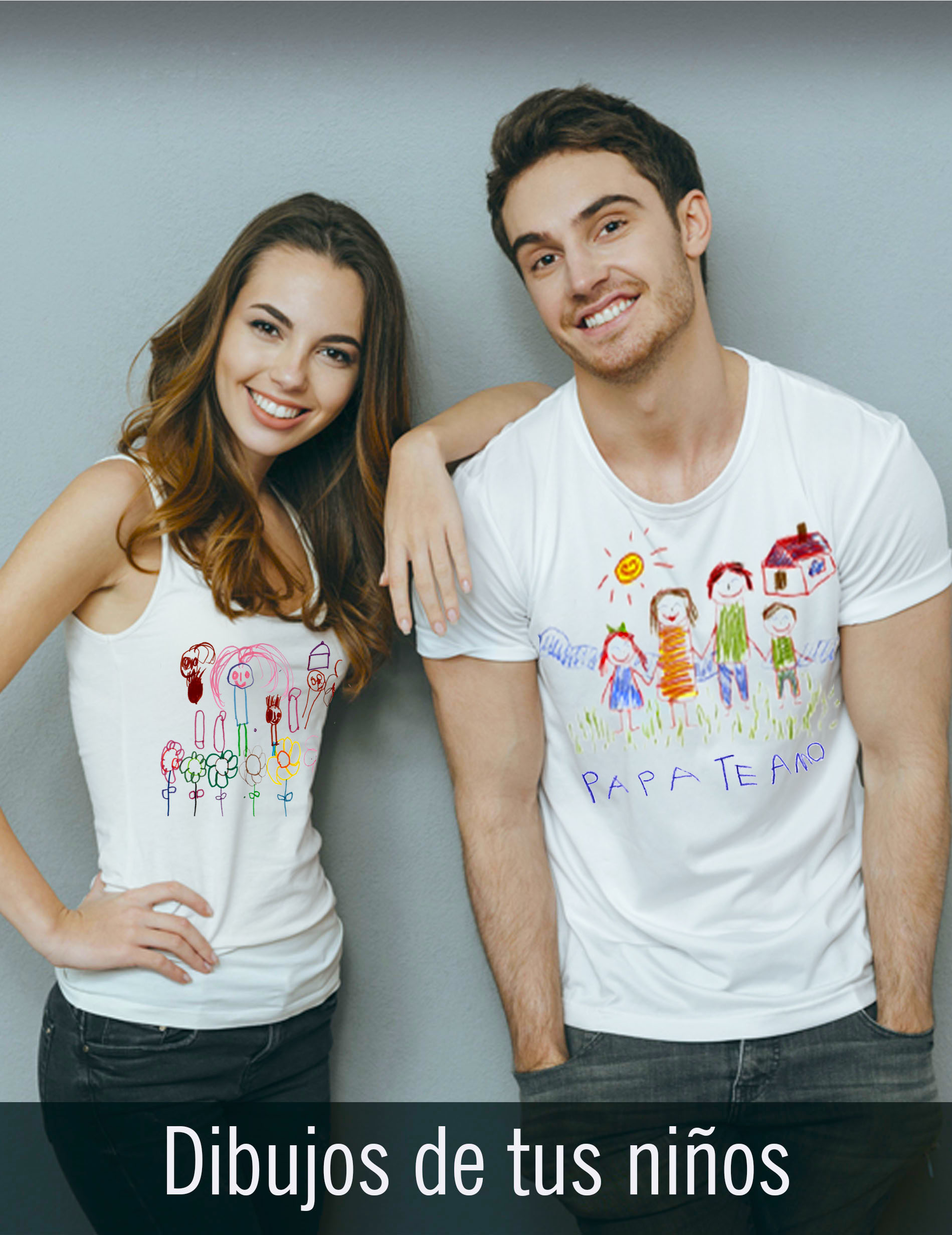 Camiseta personalizada hombre y mujer con de tus -