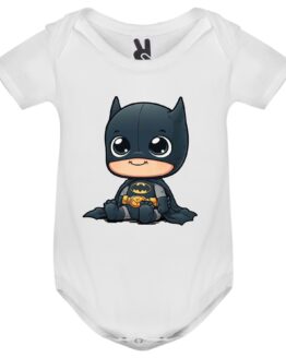 Body color blanco con dibujo de batman bebé