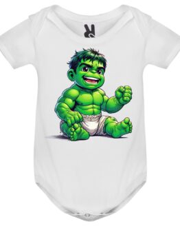 Body con diseño de Hulk bebé
